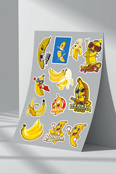 Sticker Market Set de autocolante cu model de banane