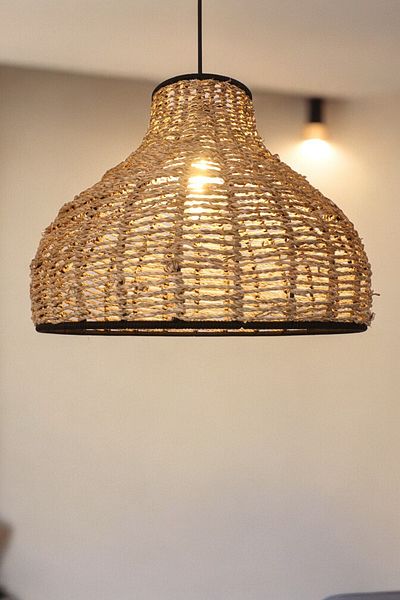 oceanpoint 40CM Single Pendant Lamp Chandelier Natural Sea Sheet Living Room Kitchen Room