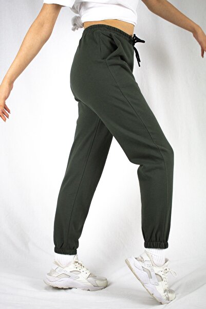 pulur.co Khaki Jogger Sweatpants - Elastic Design