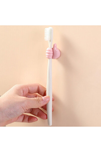 LOVYCO 2 Pieces Self Hand Holder Adhesive Toothbrush - Hanger and Holder