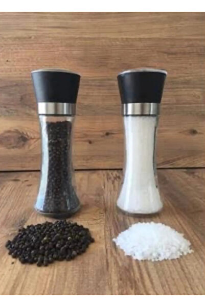 abnturk Karabiber tuz değirmeni öğütücü cam tuz ve karabibe rürünlerini toz haline kolayca getirebilir bahar