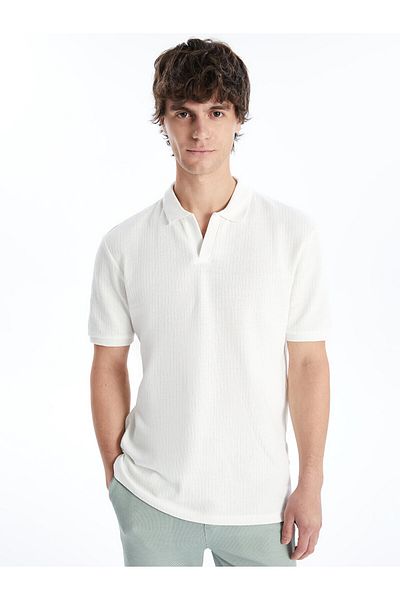 LC Waikiki Kurzarm-T-Shirt mit Polokragen für Herren – LCW