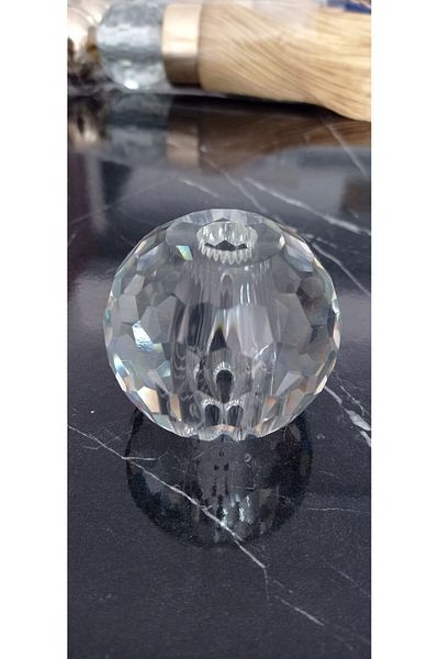 serART 60 mm Crystal Perforated Chandelier and Rustic Color Accessory Apparatus