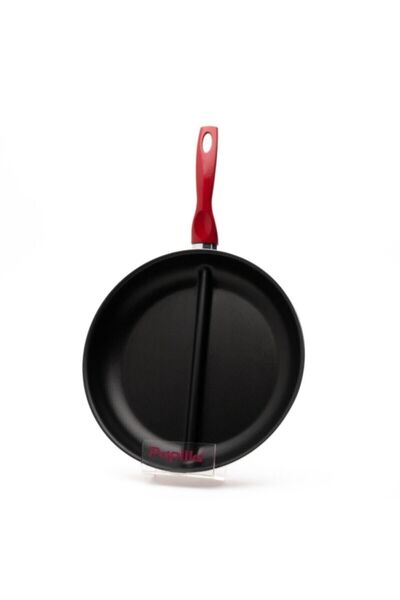 Bayev 30 Cm Monochrome Double Compartment Pan - for Cingöz and Omelet Breakfast