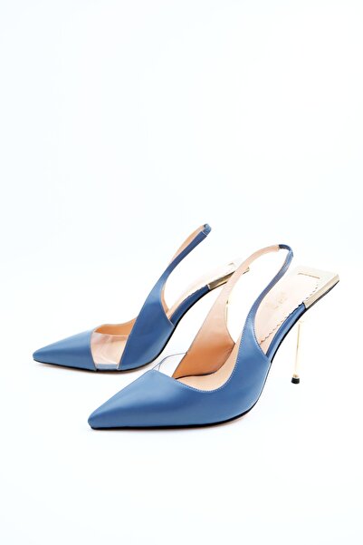 Tenau Kadın Hakiki Deri Topuklu Ayakkabı