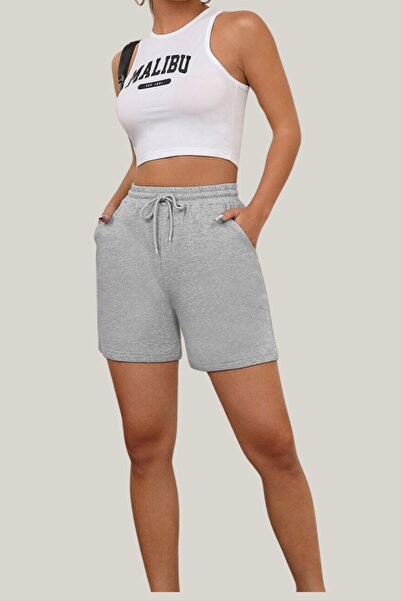 NACRE شورت صيفي نسائي رمادي عادي