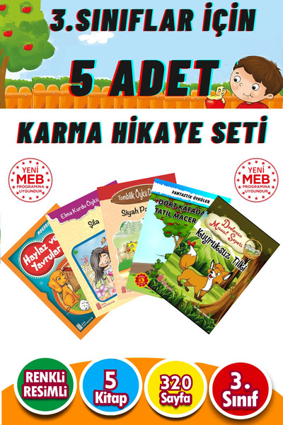 KBY 3.sınıflar için tavsiyeli 5 adet karma  hikaye