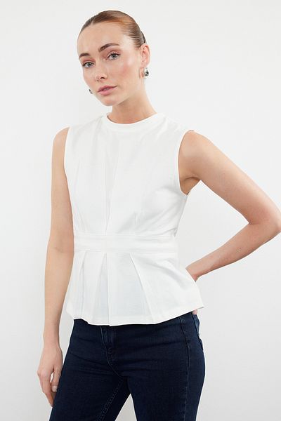 Trendyol Collection Pletená blůza Ecru - TWOSS24BZ00587