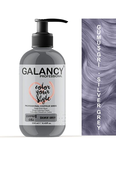 Galancy Gümüş Amonyaksız Renkli Balyaj Saç Boyası 250ml