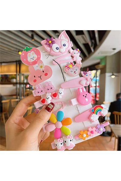 So Much Accesories So-much Children's Snap Collet Clip Buckle Set 14 Pieces-8