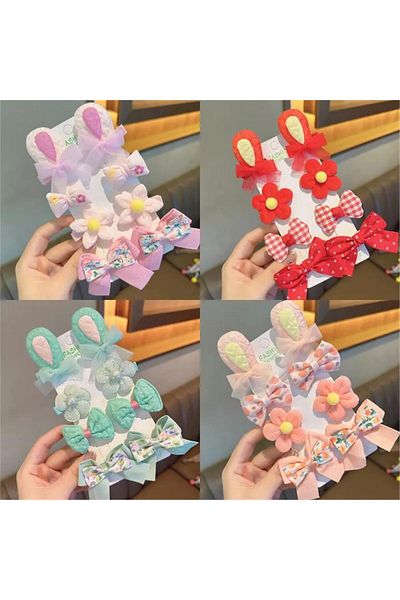 So Much Accesories New Model So-Much Children's Rabbit Ear Collet Buckle Set - Lilac