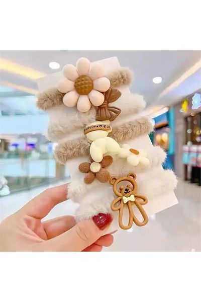 So Much Accesories So Much Kids Plush Tedy 5-Piece Rubber Buckle Set