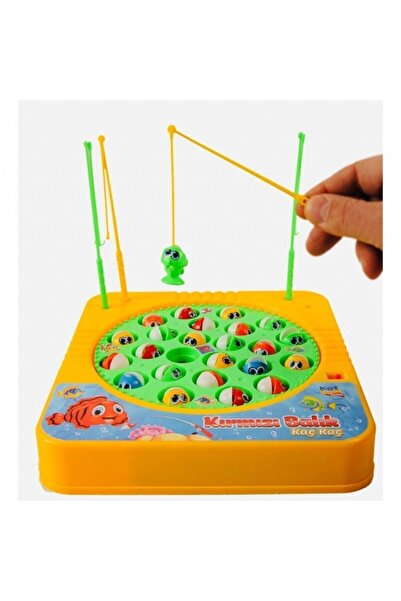 Kayyum Oyuncak Kırmızı Balık Tutma Oyunu 24 Balık 4 Olta.