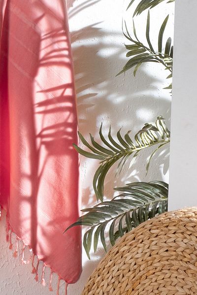 Sarev Πετσέτα θαλάσσης Lemaris Pink - 100% βαμβάκι, 80*160 cm