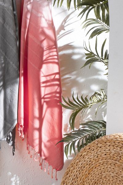 Sarev Πετσέτα θαλάσσης Lemaris Pink - 100% βαμβάκι, 80*160 cm