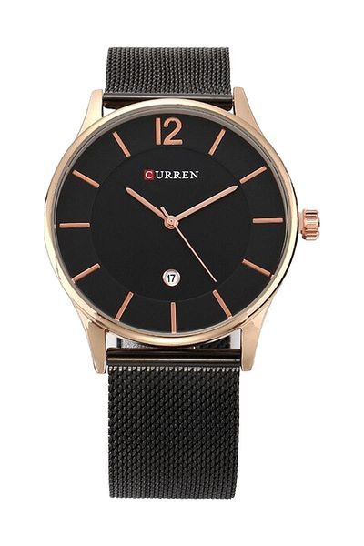 Curren 8231 Men's Wicker Wrist Watch with Calendar
