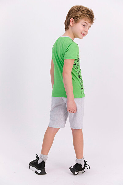 SPIDERMAN Αδειοδοτημένο Lime Green Boy's Bermuda Suit