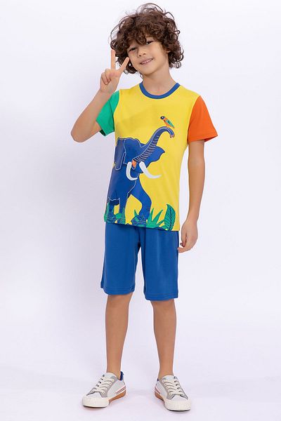 ROLY POLY Rolypoly Elephant Yellow Boys' Bermuda Suit