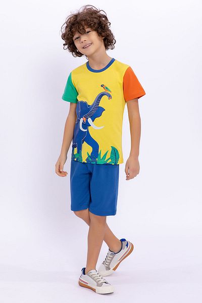 ROLY POLY Rolypoly Elephant Yellow Boys' Bermuda Suit
