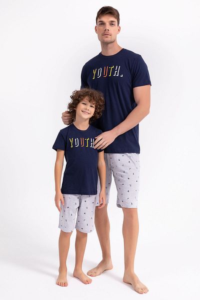 ROLY POLY Navy Blue Boy Bermuda Set - Rolypoly Youth