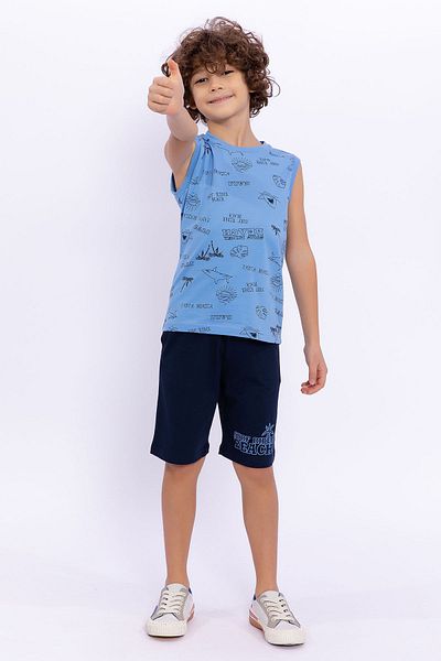 ROLY POLY Rolypoly Surf Rider Beach Indigo Boy Bermuda Set