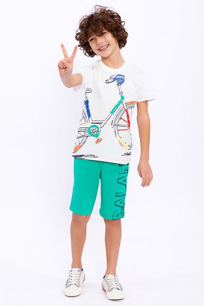 ROLY POLY Rolypoly Bike Cream Boys' Bermuda Suit