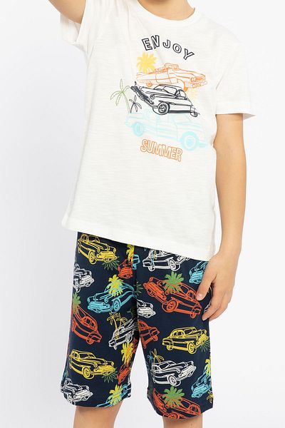 ROLY POLY Boy's Cream Bermuda Suit - Rolypoly Enjoy Summer