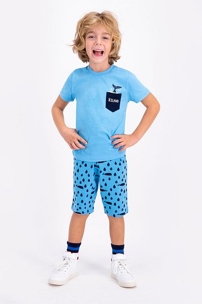 ROLY POLY Iceland Blue Young Ανδρική Βερμούδα Σετ - Rolypoly