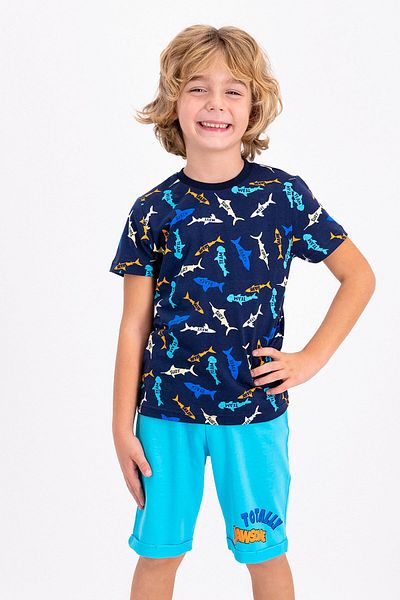 ROLY POLY Ανδρική βερμούδα Totally Jawsome Navy Blue Young - Rolypoly