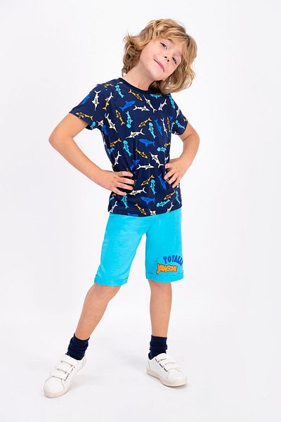 ROLY POLY Ανδρική βερμούδα Totally Jawsome Navy Blue Young - Rolypoly