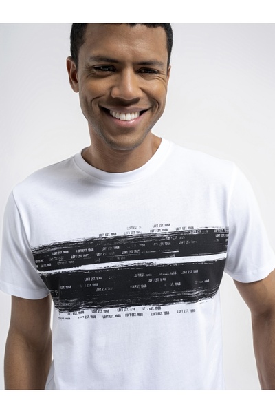 Loft Lf2036419 Ανδρικό T-shirt Λευκό