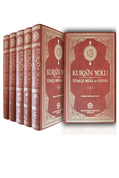 Uçandaire Yeni Baskı Diyanet Işleri Başkanlığı Kur'an Yolu Türkçe Meal Ve Tefsiri 5 Cilt