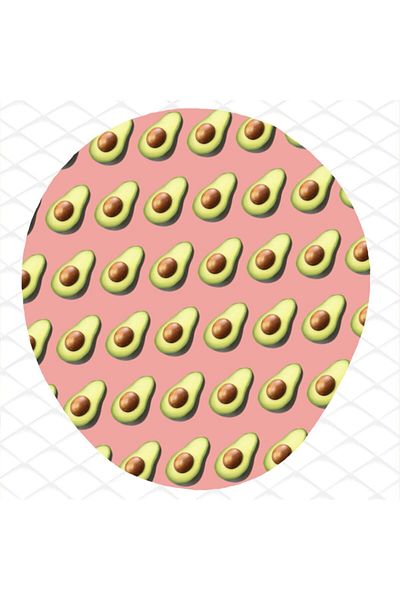 4k tasarım Avocado Design Mouse Pad 1