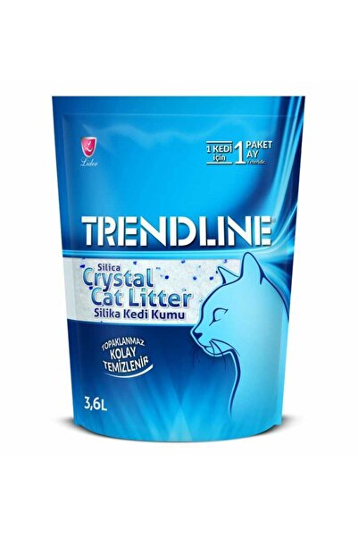Trendline Kristal Kedi Kumu 3.6 Lt 3 Adet Silika Kedi Kumu Crystal