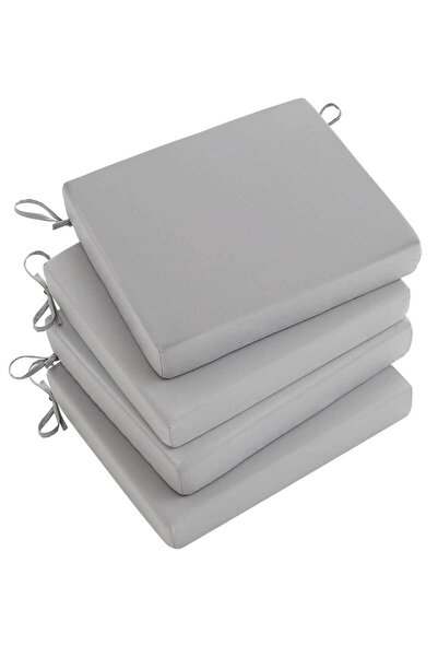 RevuBaby 4'lü Dış Mekan Sandalye Minderi , Bahçe Kanepe Minderi , İç Mekan Yemek Sandalyesi Minderi  4 ADET