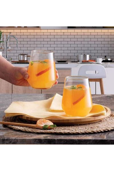 Paşabahçe 41536 Allegra Water Glass Set - Water Glass Set 12 Pcs Plain