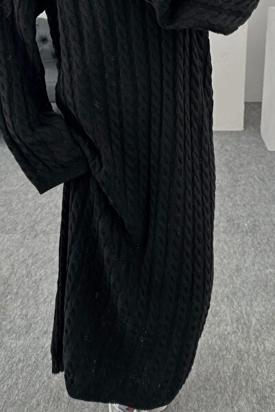 KUPAKIZI ΜΑΥΡΟ ΠΛΕΚΤΟ ΦΟΡΕΜΑ ΜΟΝΤΕΛΟΥ OVERSIZE