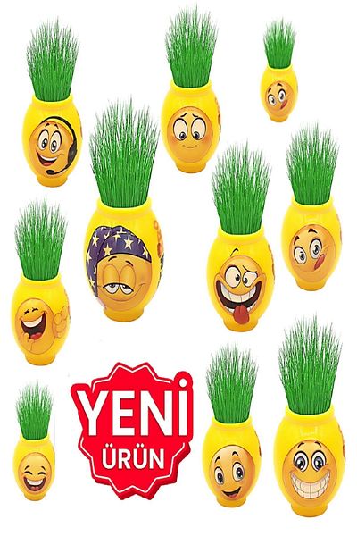 Emoji 40 Pieces Gift for Student 1 Year Old Birthday Gift Grass Man Preschool Activity