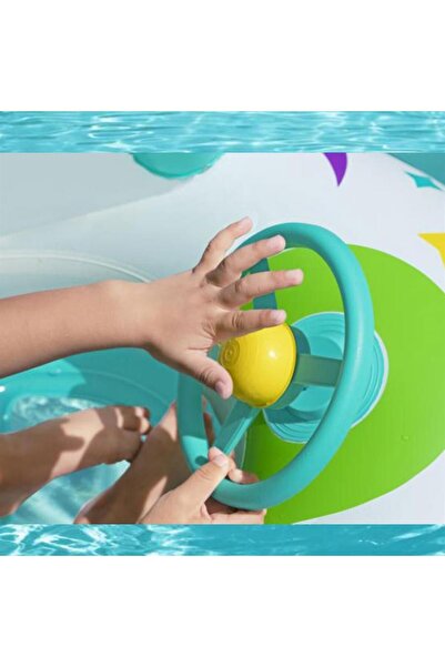 BESTWAY 34149 Bestway 1,07m x 1,12m Space Splash Gölgelikli Bebek Teknesi Botu
