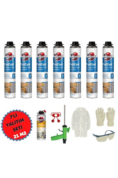 KRAKEN Poliüretan Termal Yalıtım Sprey Köpük 7adetx930gr Tabancalı