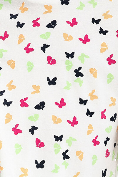 ROLY POLY Girl's Cream Tights Set - Rolypoly Butterflys