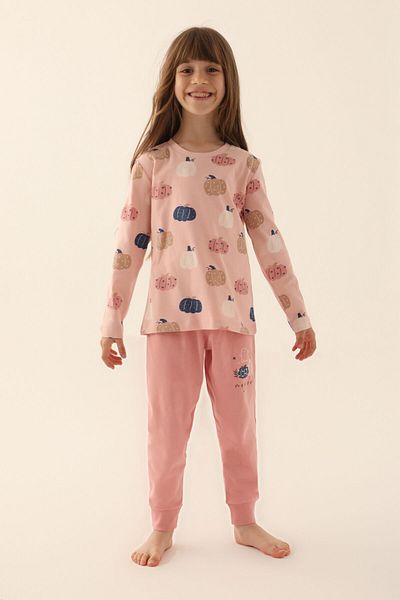 Rolypoly Magical Pink Girl's Long Sleeve Pajama Set