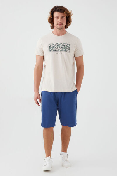 Arnetta Ανδρικό κοστούμι βερμούδας Guide Your Soul Light Yellow