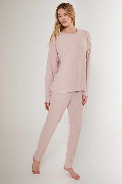 Rolypoly Sweet Pink Women's Long Sleeve Pajama Set