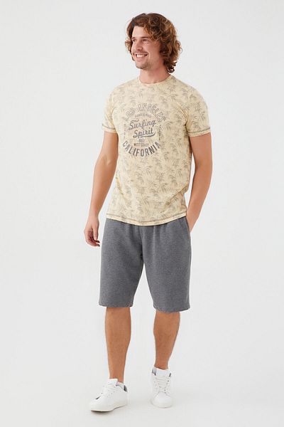 Arnetta Ανδρική στολή βερμούδας Surfing Spirit Dark Beige
