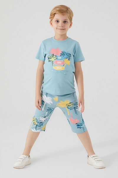 ROLY POLY Boy's Blue Capri Suit - Rolypoly Fun Surf Night