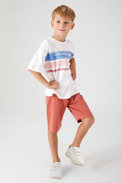 ROLY POLY Rolypoly Surf Club Cream Boy Bermuda Set