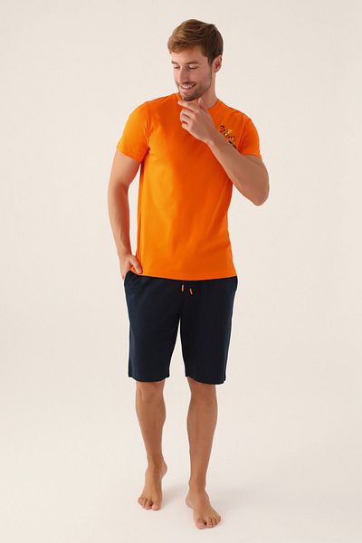 Arnetta Boy's Orange Bermuda Set