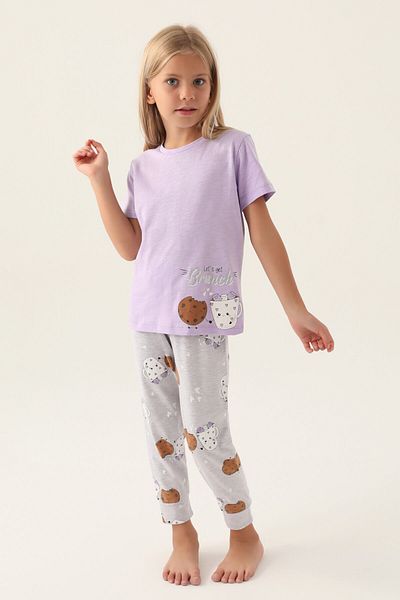 Arnetta Girl's Lilac Pajama Set