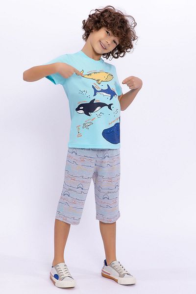 ROLY POLY Rolypoly Boy's Blue Capri Set